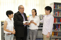 (From left) Tang Lap-kwan, Dr. Clarence Yau, Peach Lo and Sam Wan